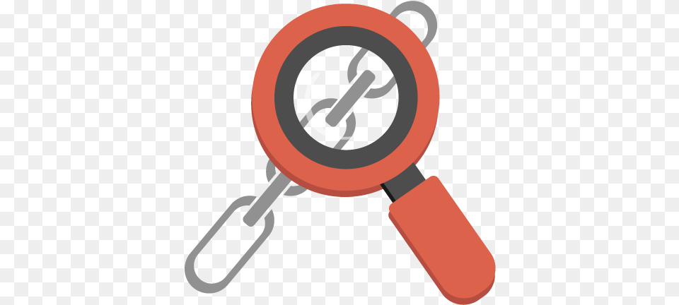 Magnifying Glass Looking At A Chain Illustration, Device, Power Drill, Tool, Cooking Pan Free Png Download