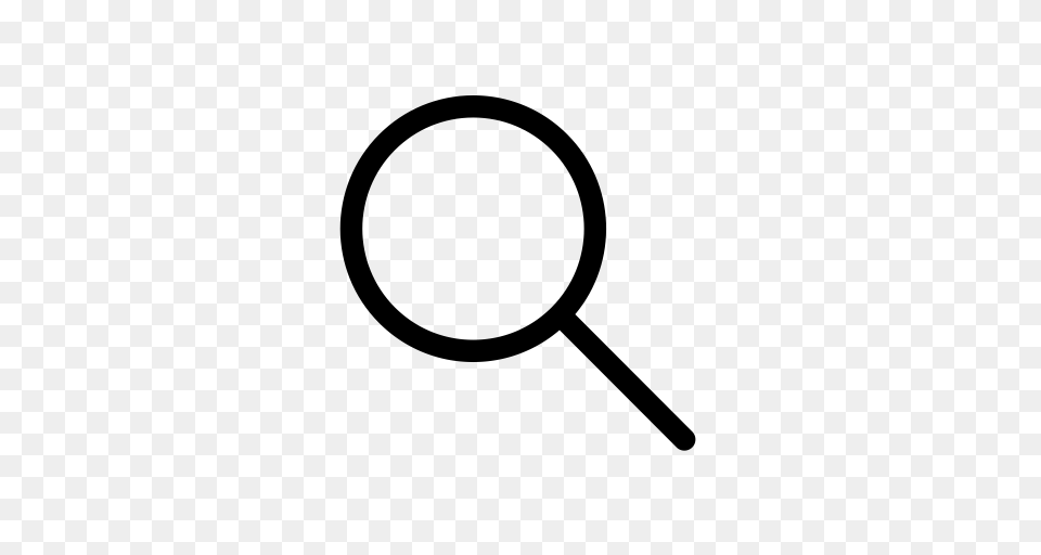 Magnifying Glass Magnifier Magnify Glass Icon With, Gray Free Png