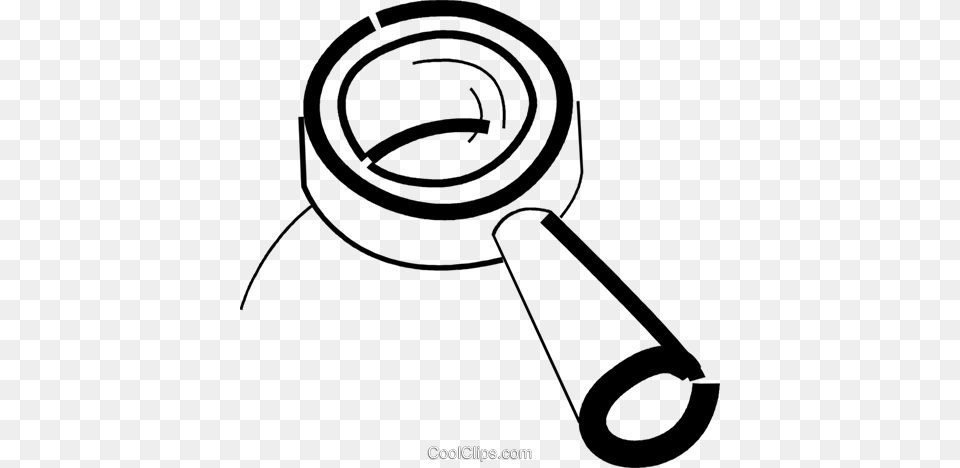 Magnifying Glass Royalty Vector Clip Art Illustration, Device, Grass, Lawn, Lawn Mower Png Image