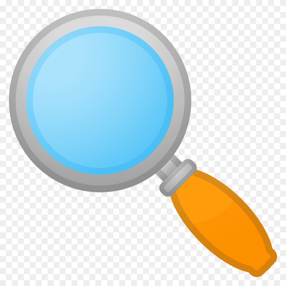 Magnifying Glass Tilted Left Emoji Clipart, Disk Free Png Download