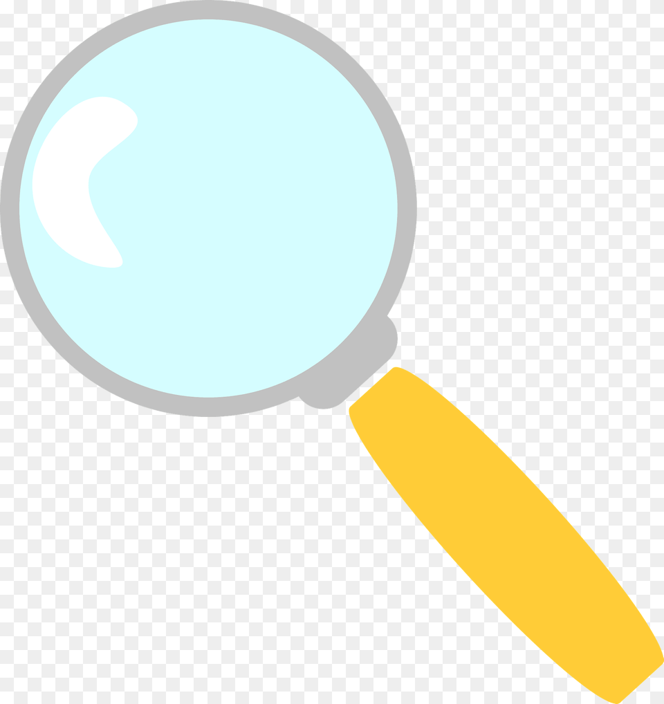 Magnifying Glass With A Yellow Handle Clipart Free Transparent Png