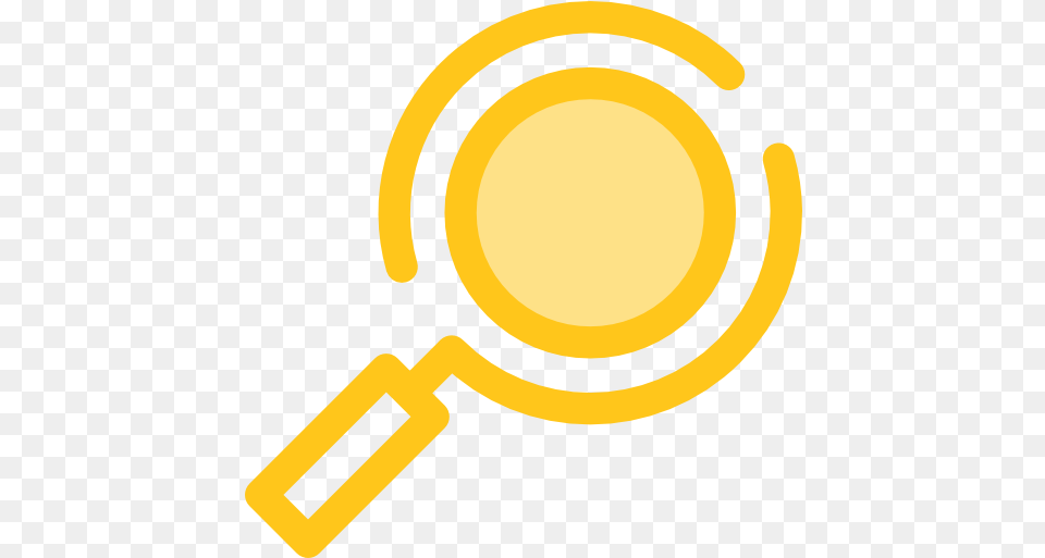 Magnifying Glass Zoom Detective Loupe Tools And Utensils Gold Search Icon Free Transparent Png