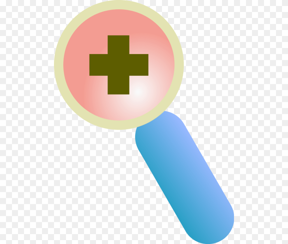 Magnifying Lens With A Plus Sign In The Middle Of The Cross, First Aid Png Image
