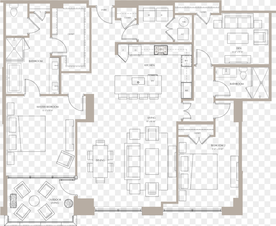 Magnolia Iii T6 Floor Plan, Diagram Free Png Download