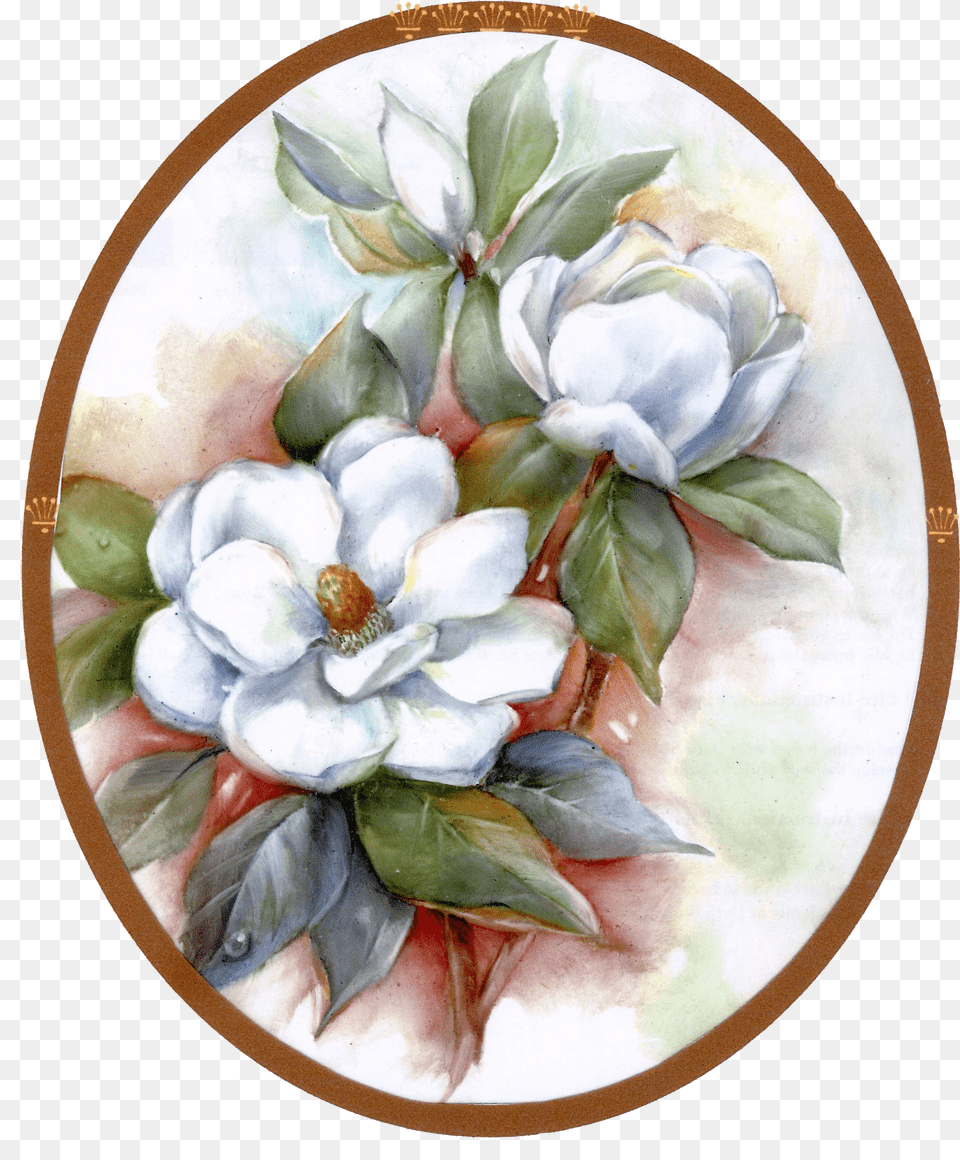 Magnolias A Very Beautiful Painting Manualidades Con Flores Pintadas, Aluminium, Can, Canned Goods, Food Png Image