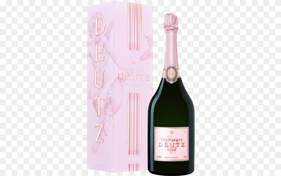 Magnum Champagne Deutz Brut Rose Deutz Champagne, Alcohol, Beverage, Bottle, Liquor Free Png