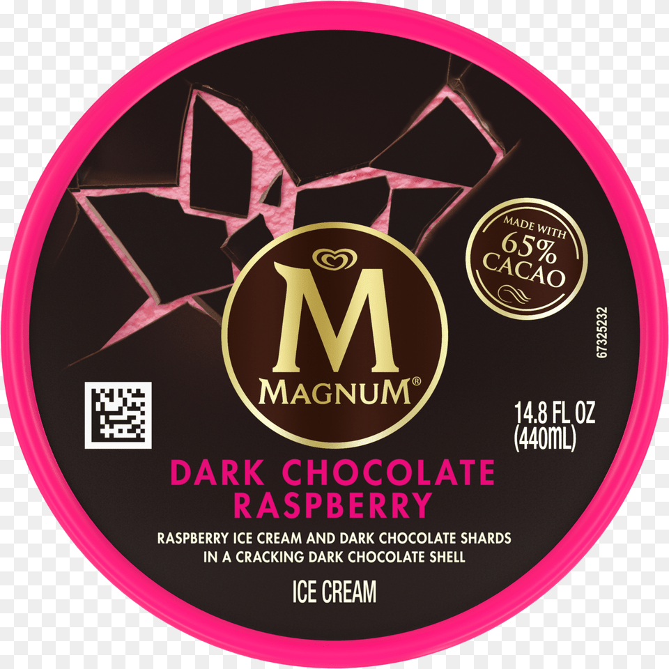 Magnum Ice Cream Dark Chocolate Raspberry Magnum Double Cherry Truffle, Advertisement, Poster, Disk, Dvd Free Png Download