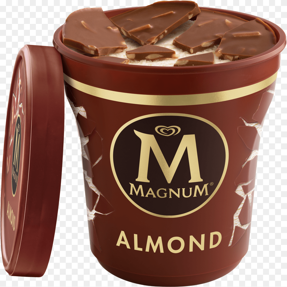 Magnum Salted Caramel Ice Cream, Cup, Chocolate, Food, Dessert Png Image