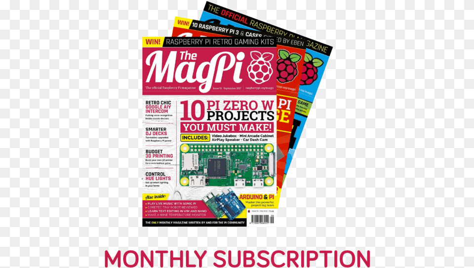 Magpi Raspberry Pi Magazine Issue, Advertisement, Poster, Publication Free Png Download
