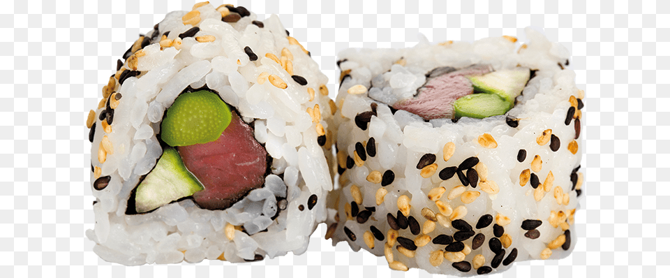 Maguro Sushi Rolls, Food, Meal, Dish, Rice Free Png Download