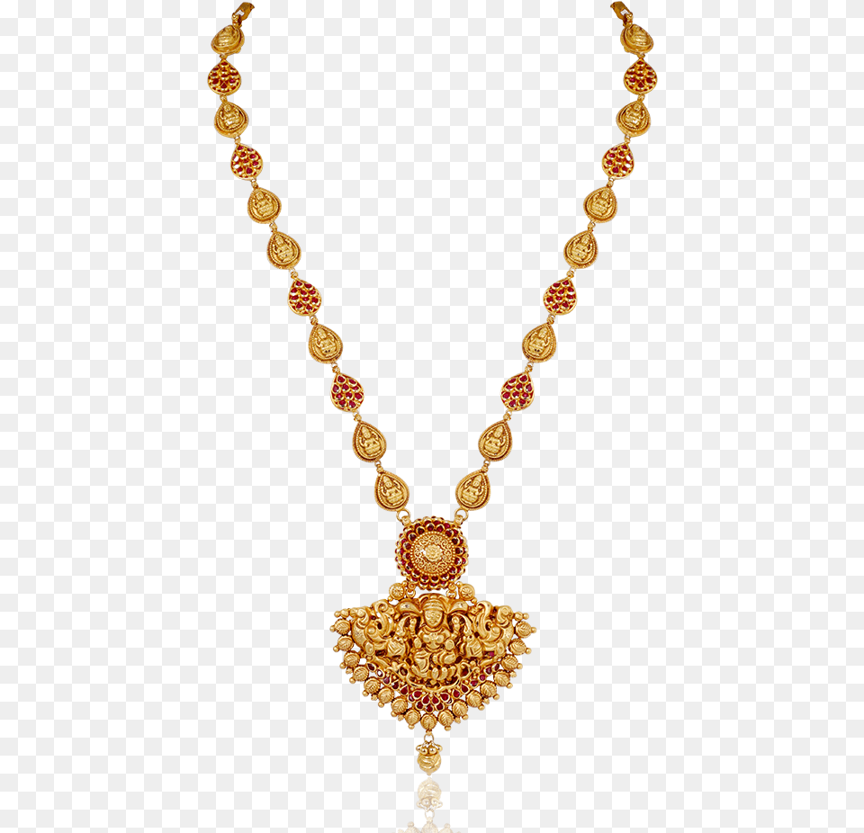 Maha Lakshmi Gold Ruby Haram, Accessories, Jewelry, Necklace, Diamond Free Png