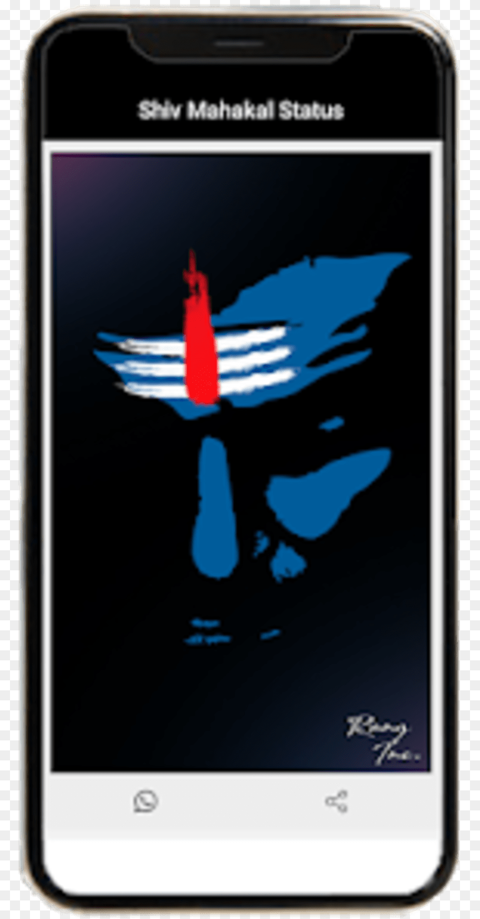 Mahakal Status Mahadev Wallpaper Shiva Status Mahadev Blue Red Tilak, Electronics, Mobile Phone, Phone, Iphone Free Png Download
