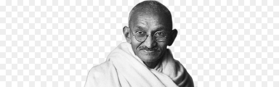 Mahatma Gandhi, Male, Adult, Face, Portrait Png