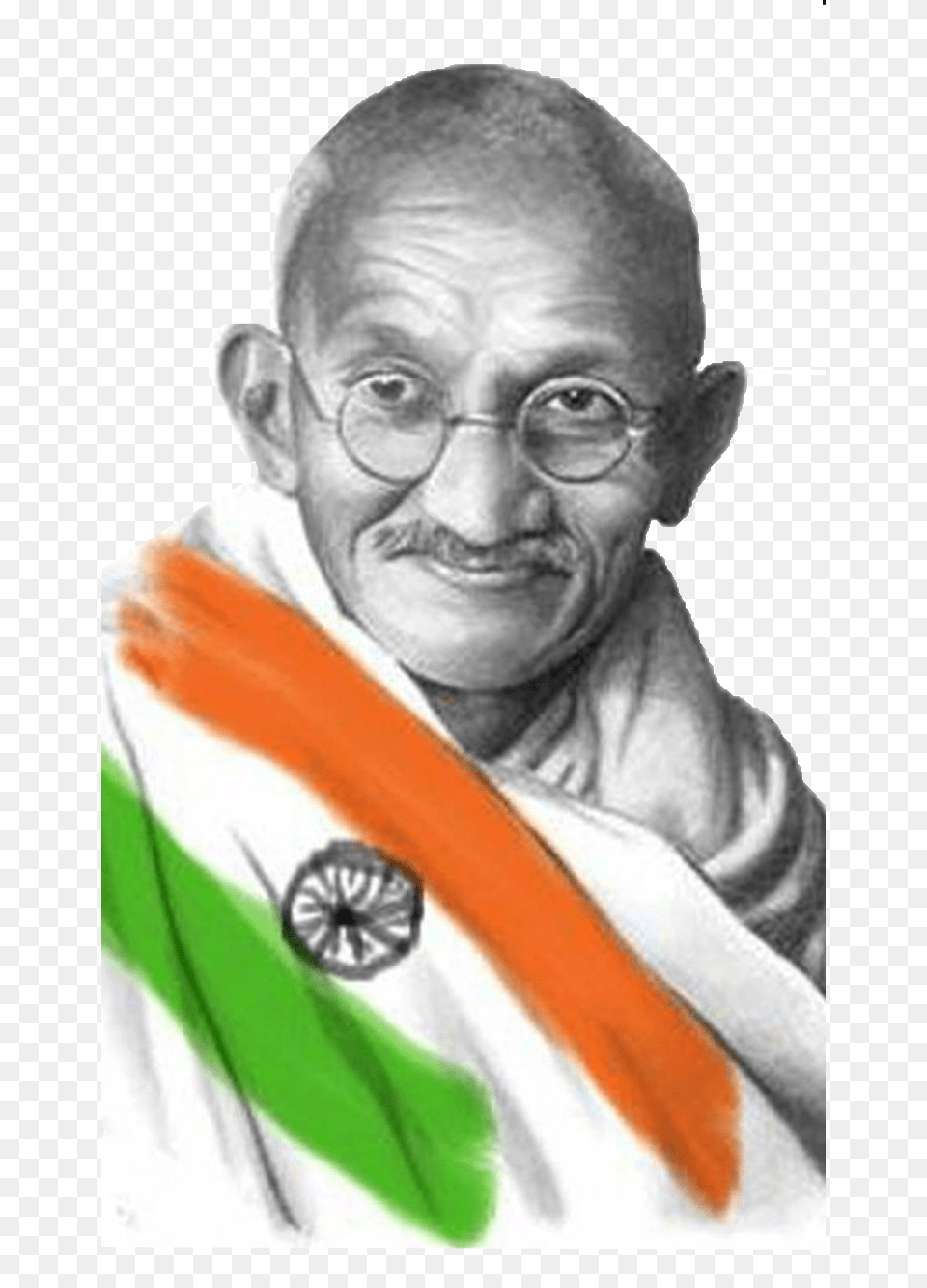 Mahatma Gandhi, Head, Portrait, Photography, Face Free Png Download