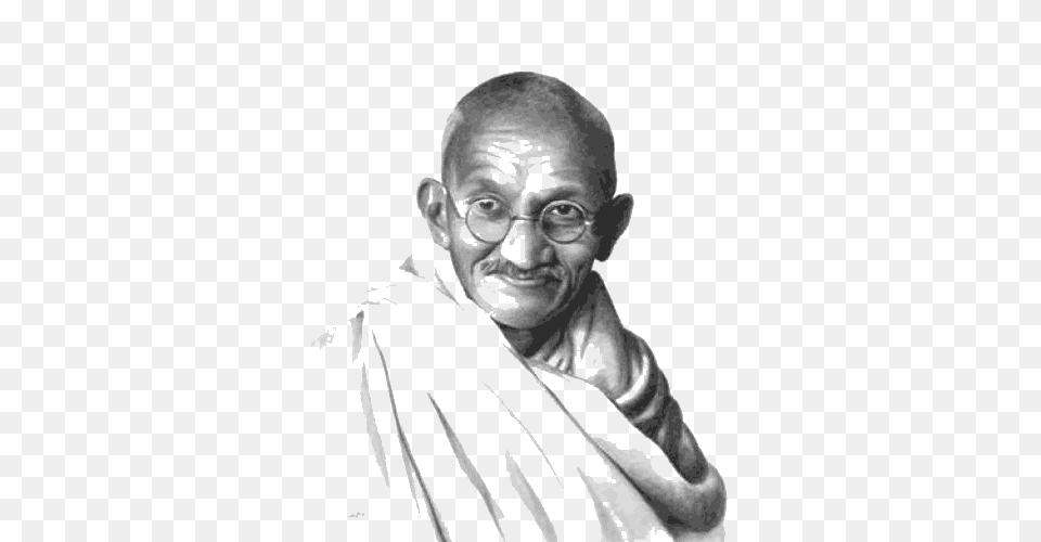 Mahatma Gandhi, Head, Male, Person, Photography Png