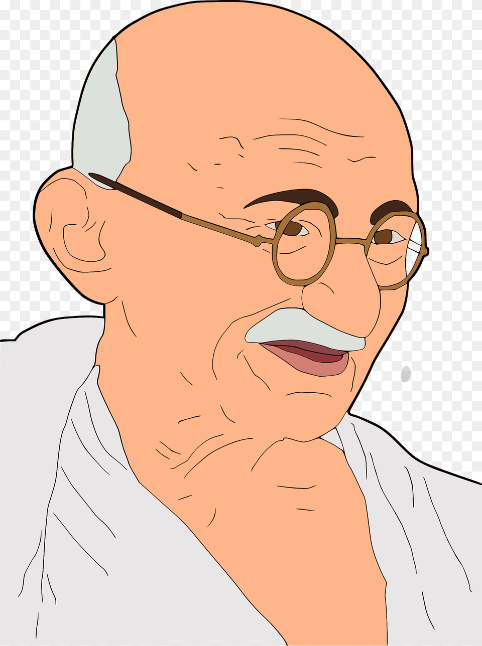 Mahatma Gandhi Clipart, Adult, Person, Man, Male Free Png