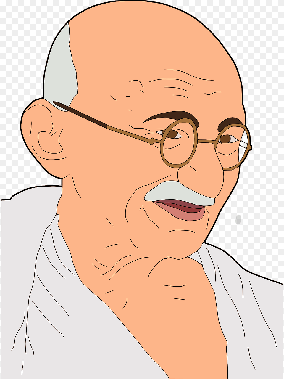 Mahatma Gandhi Gandhi I Cartoon Picture Of Mahatma Gandhi, Accessories, Photography, Person, Man Free Png