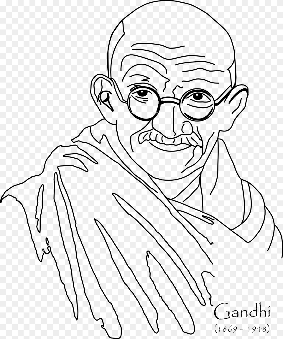 Mahatma Gandhi Para Dibujar, Art, Baby, Drawing, Person Free Transparent Png