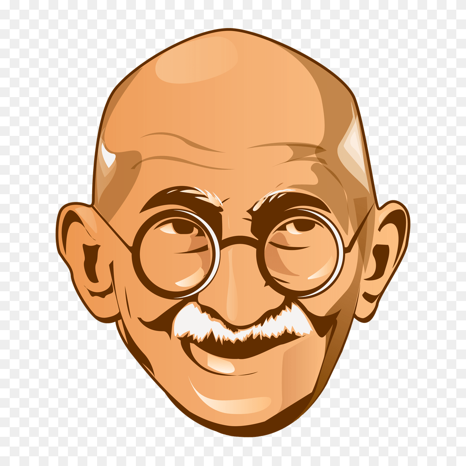 Mahatma Gandhi Transparent Images, Accessories, Portrait, Face, Glasses Free Png Download