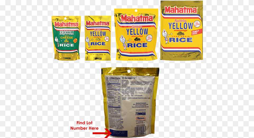 Mahatma Yellow Rice Sizes, Food Free Transparent Png