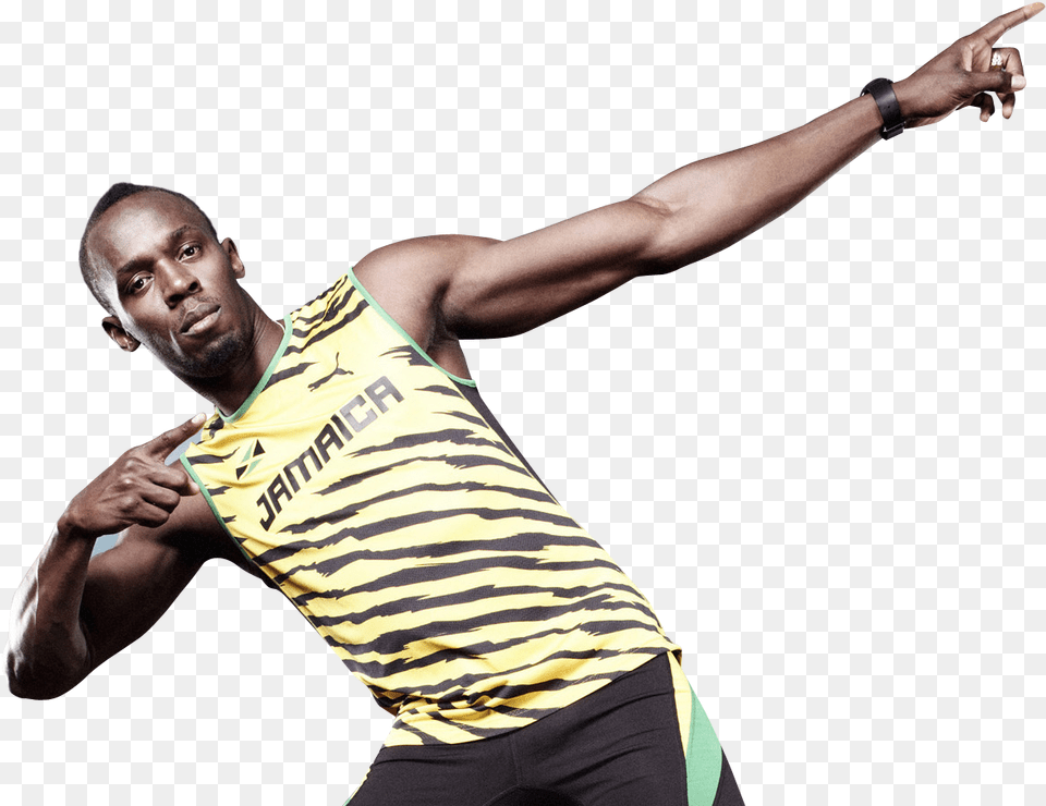 Mahendra Singh Dhoni Transparent Usain Bolt, Hand, Person, Body Part, Finger Png Image