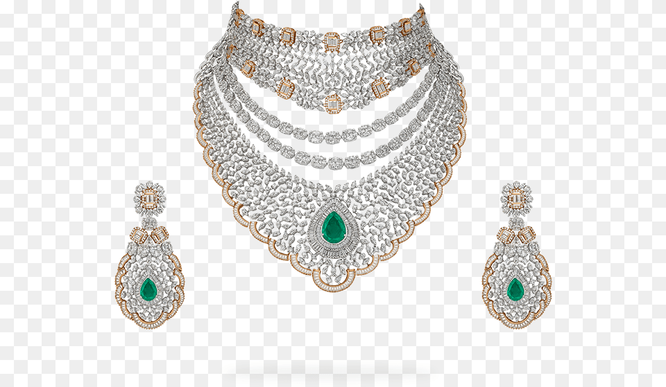 Mahesh Notandas Jewellers Designs, Accessories, Earring, Jewelry, Necklace Free Png Download