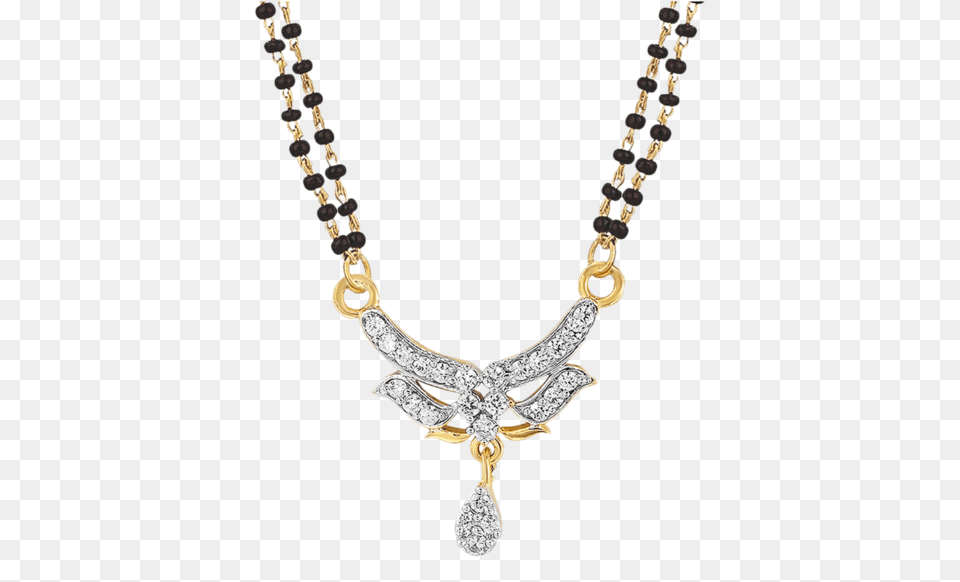 Mahi Gold Plated Virtuous Beauty Mangalsutra Pendant Mangalsutra Design Double Black Chain, Accessories, Diamond, Gemstone, Jewelry Png