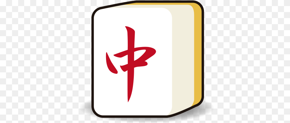 Mahjong Tile Red Dragon Mahjong Emoji, Cross, Symbol Free Png Download