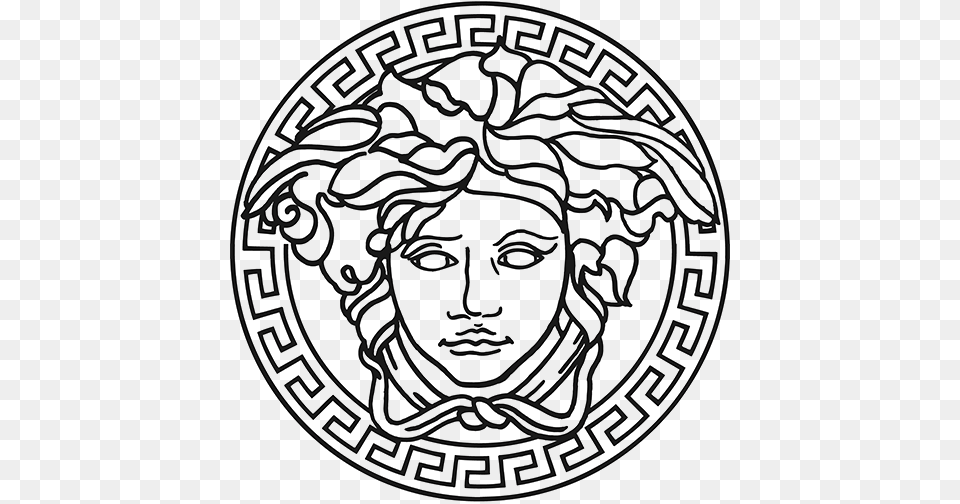 Maiahhhh Versace Logo No Background, Face, Head, Person, Emblem Free Transparent Png