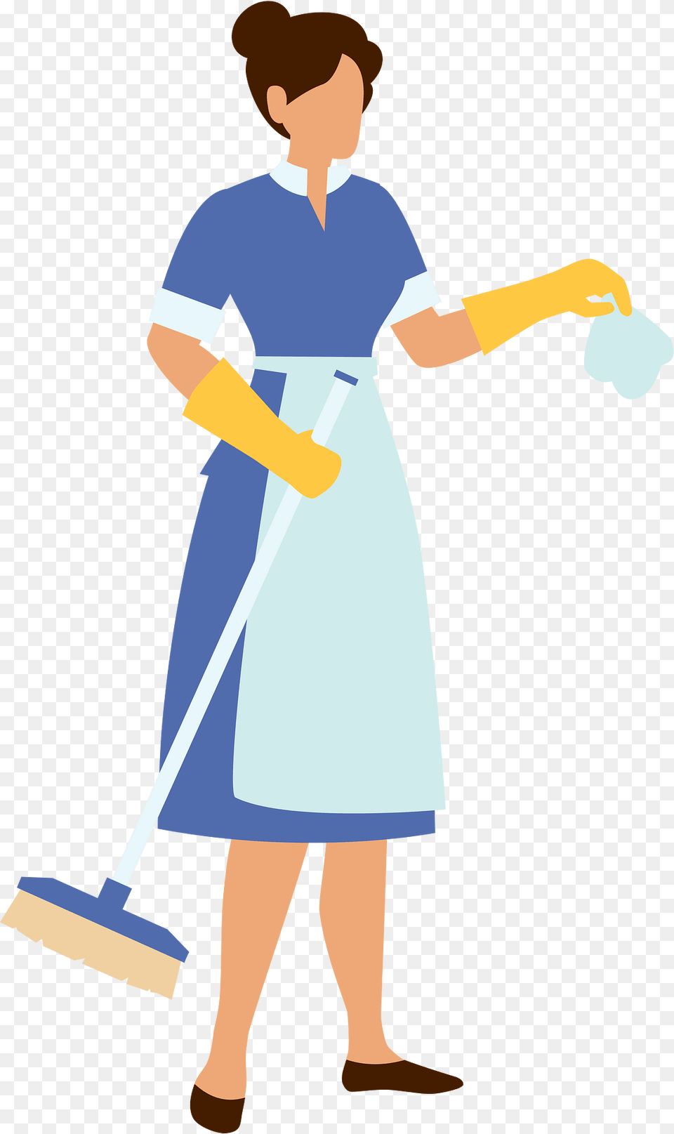 Maid Clipart, Cleaning, Person, Face, Head Png