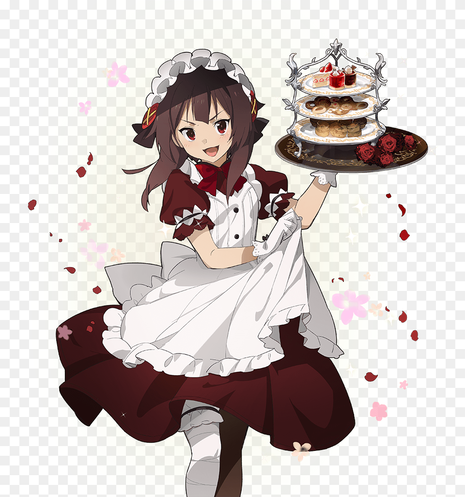 Maid Download Megumin Maid, Book, Comics, Publication, Baby Png Image