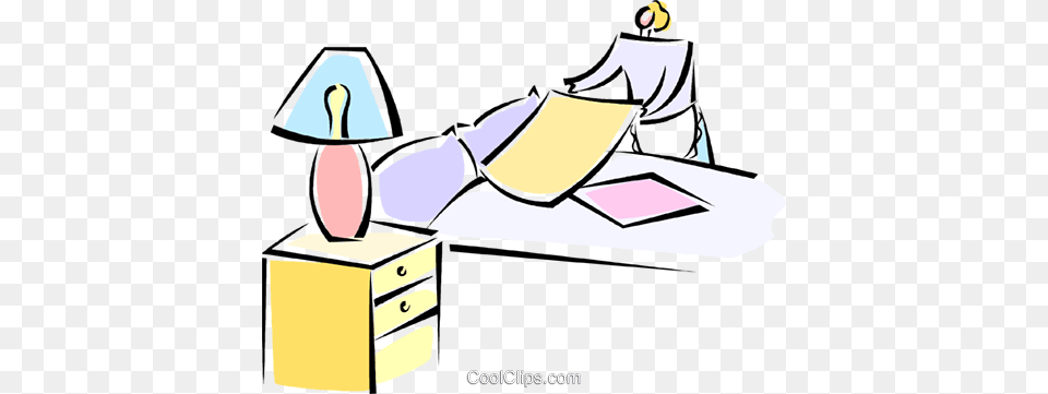 Maid In A Hotel Making Up The Room Royalty Vector Clip Art, Lamp, Table Lamp, Furniture, Reading Free Png Download