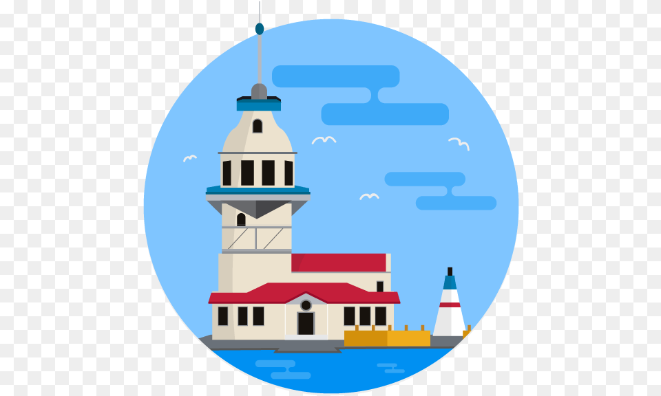 Maiden Tower V2 Illustrator Photoshop Site Material Istanbul Illustrator, Photography Free Png Download