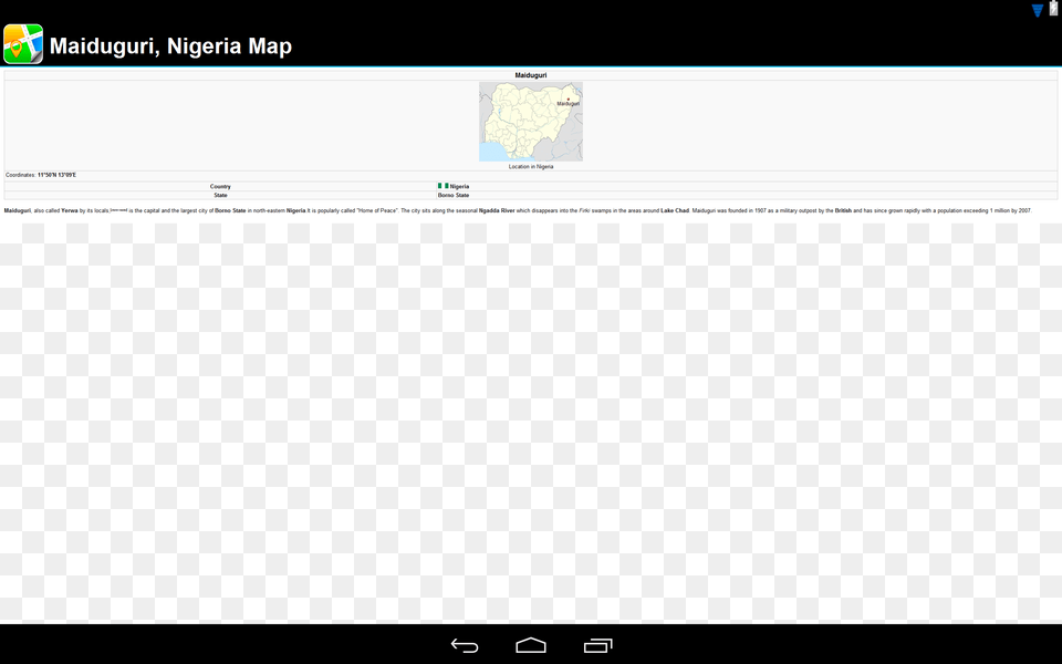 Maiduguri Nigeria Offline Map Email, File, Page, Text Png