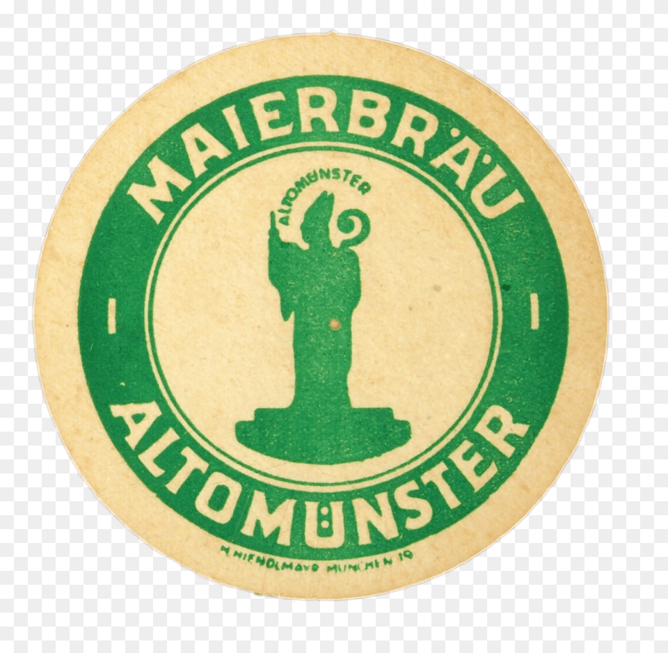 Maierbrau Beer Coaster, Logo, Person Png