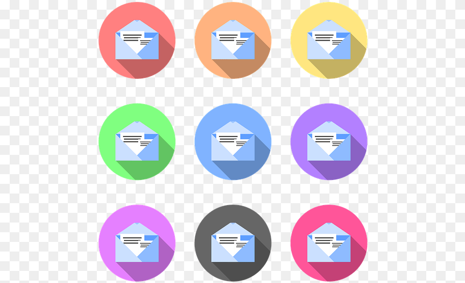 Mail E Mail Envelope Drop Shadow Email Icon Posta Electronica Gif, Sphere Free Transparent Png