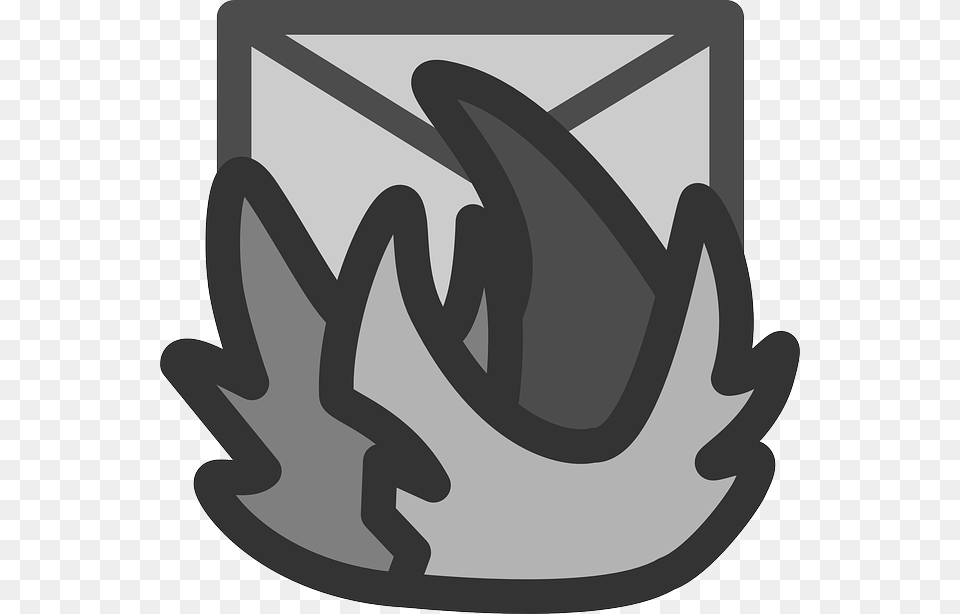 Mail Flat Fire Theme Icon Icon, Clothing, Electronics, Glove, Hardware Free Transparent Png
