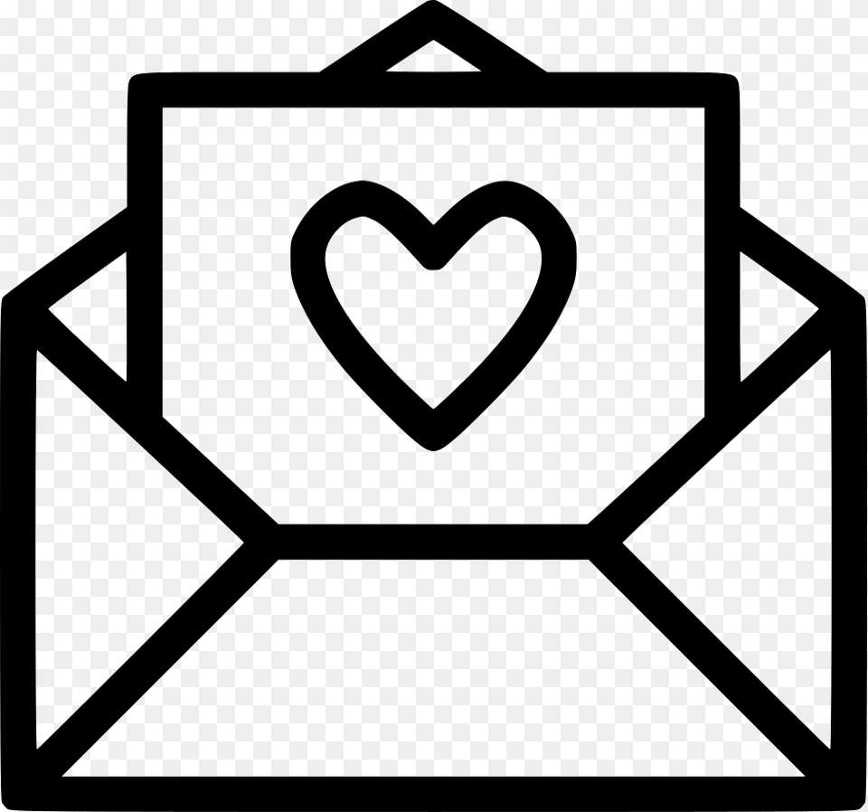 Mail Greeting Card Wishes Greetings Envelope Love Letter Icon, Stencil Free Transparent Png