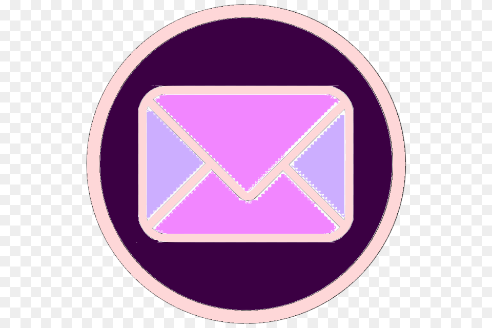 Mail Or Feedback Icon Mailbox Or Feedback Icon Pink Purple Icon, Envelope, Disk, Airmail Free Transparent Png