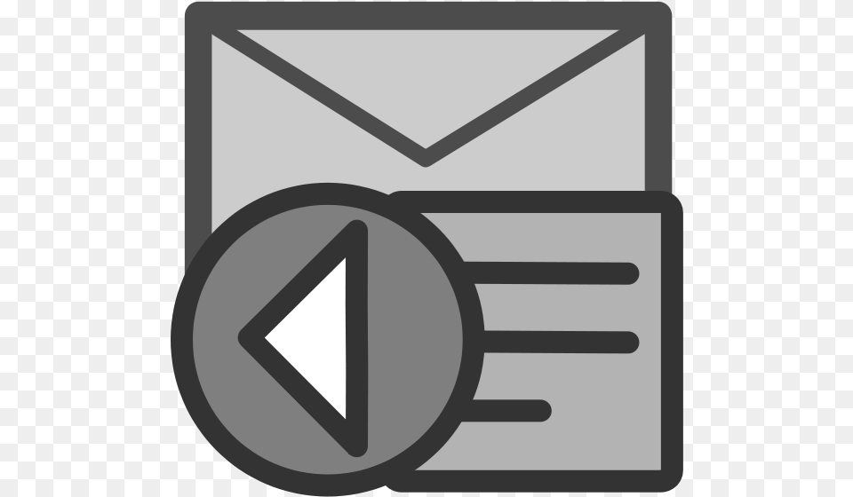 Mail Replylist Clip Arts Email Reply Icon Grey Svg, Envelope, Device, Grass, Lawn Free Png