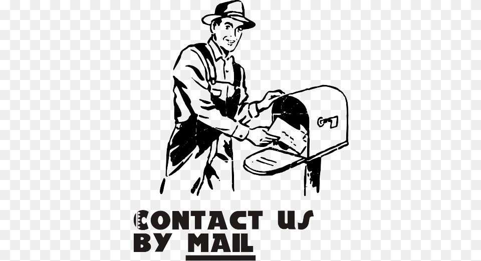 Mail Retro Vector Retro Clip Art, Adult, Male, Man, Person Png Image
