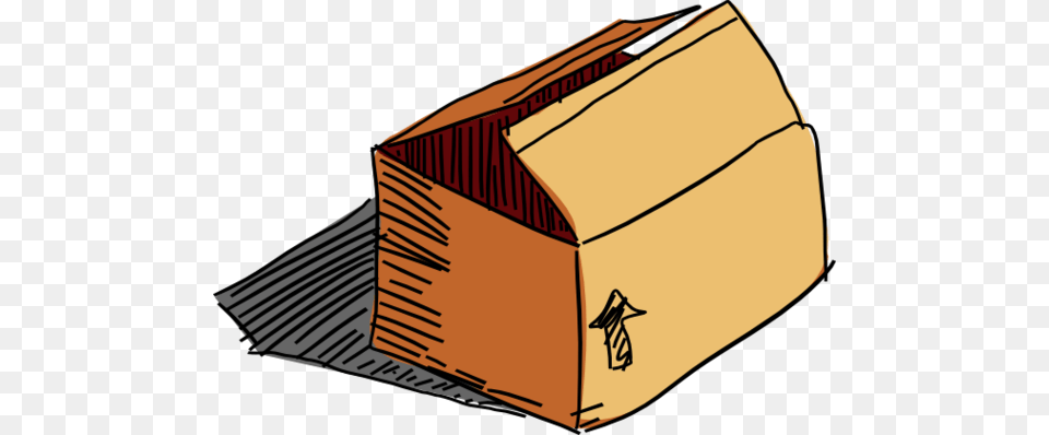 Mailbox Line Art, Box, Cardboard, Carton, Package Png
