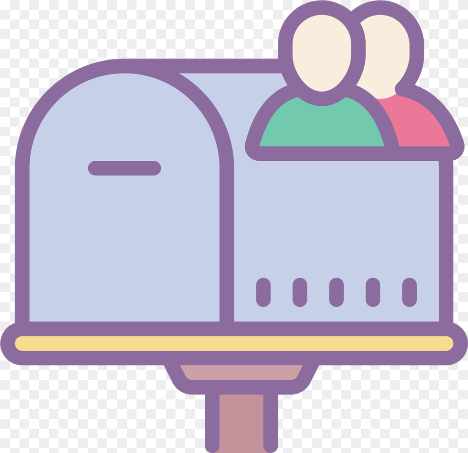 Mailbox Pink Transparent U0026 Clipart Download Ywd Shared Mailbox Icon Png Image