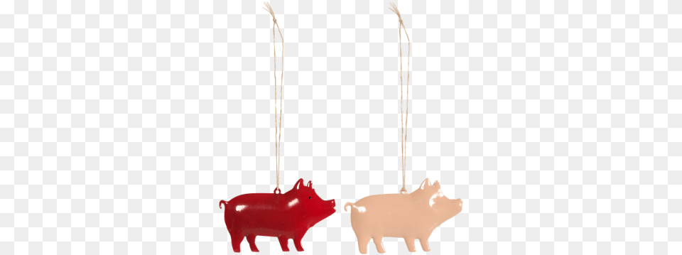 Maileg Christmas Animal Figure, Mammal, Pig, Piggy Bank, Smoke Pipe Png