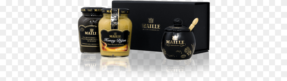 Maille Honey Duo Mustard Collection Out Of Box Maille Dijon Mustard With Honey Delivered Worldwide, Jar, Food, Bottle, Shaker Free Png