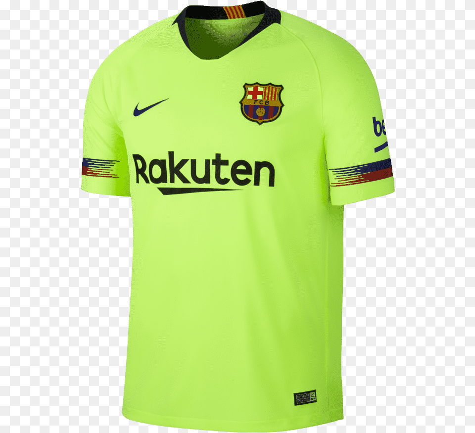 Maillot Exterieur Fc Barcelone 2018 Barcelona Away Kit 2018, Clothing, Shirt, Jersey, T-shirt Free Png