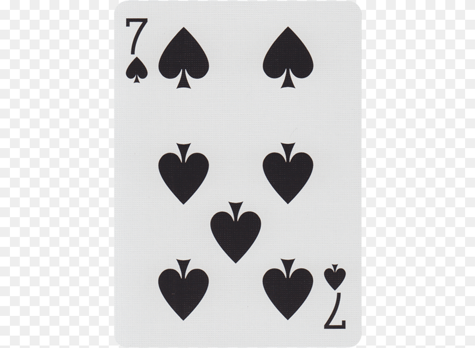Main 7 Of Spades Playing Card, Stencil Png