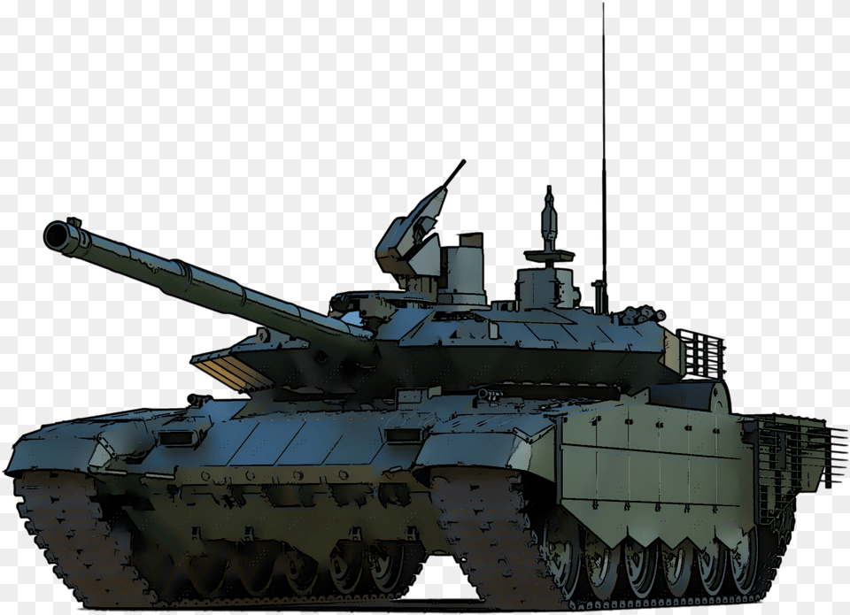 Main Battle Tank Realistic Style T 90 Tank, Armored, Military, Transportation, Vehicle Free Png