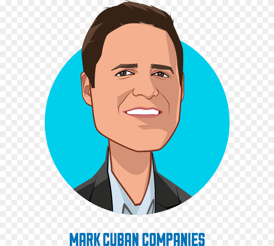 Main Caricature Of Mark Cuban Who Is Speaking At Hlth Mark Cuban Companies, Person, Face, Portrait, Head Png Image