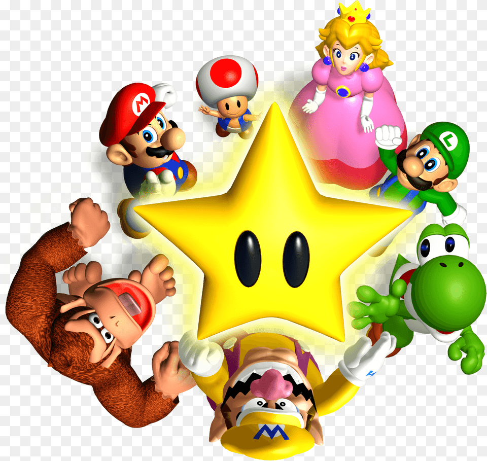 Main Group Picture Mario Party Background, Baby, Person, Face, Head Free Transparent Png